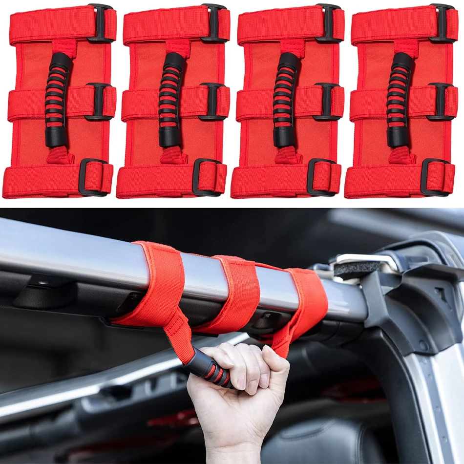 4pcs Roll Bar Grab Handles for 1955-2022 Jeep Wrangler YJ TJ JK JKU JL JLU Sports Sahara Freedom Rubicon X & Unlimited 2 / 4Door
4pcs Roll Bar Grab Handles for 1955-2022 Jeep Wrangler YJ TJ JK JKU JL JLU Sports Sahara Freedom Rubicon X & Unlimited 2 / 4Door