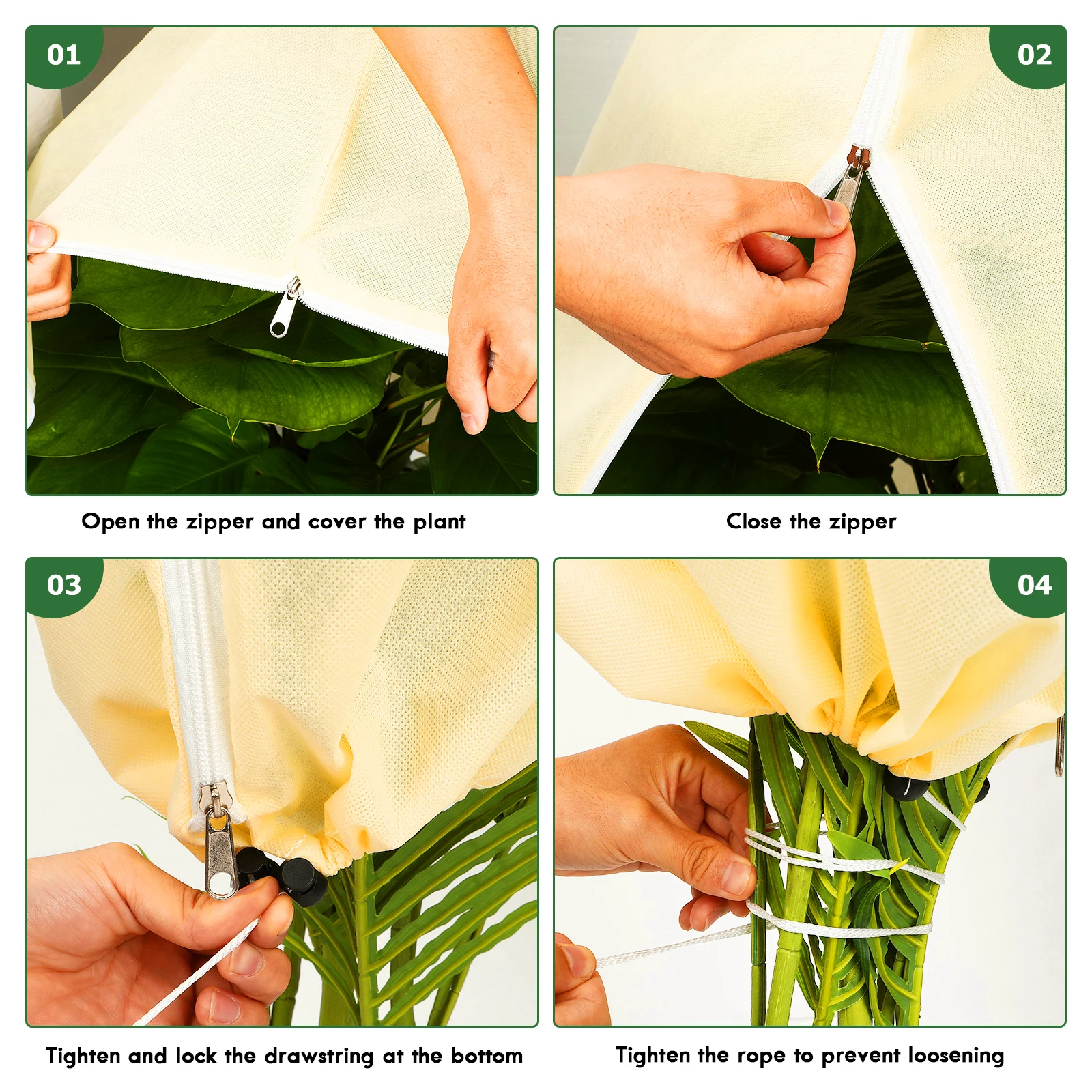 Plant Frost Protection Cover Non Woven Plant Covers Winter Snow Protector Zipper Drawstring Garden Pots Flower Frost Protection
Plant Frost Protection Cover Non Woven Plant Covers Winter Snow Protector Zipper Drawstring Garden Pots Flower Frost Protection
