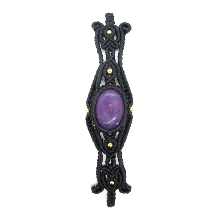 Unique Style Natural Gem Stone Amethyst Lapis Lszuli Black Pope Handmade Knit Adjustable Bracelet Female Jewelry Gift
Unique Style Natural Gem Stone Amethyst Lapis Lszuli Black Pope Handmade Knit Adjustable Bracelet Female Jewelry Gift