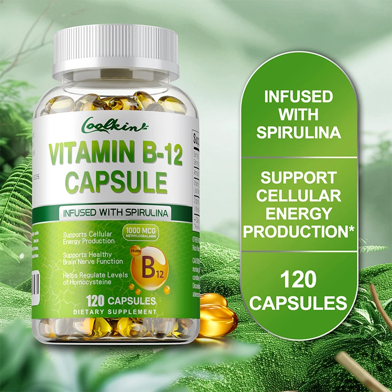 Vitamin B12 Capsules - Supports Energy Production and A Healthy Nervous System, Quickly Absorbed, Provides Natural Energy
Vitamin B12 Capsules - Supports Energy Production and A Healthy Nervous System, Quickly Absorbed, Provides Natural Energy