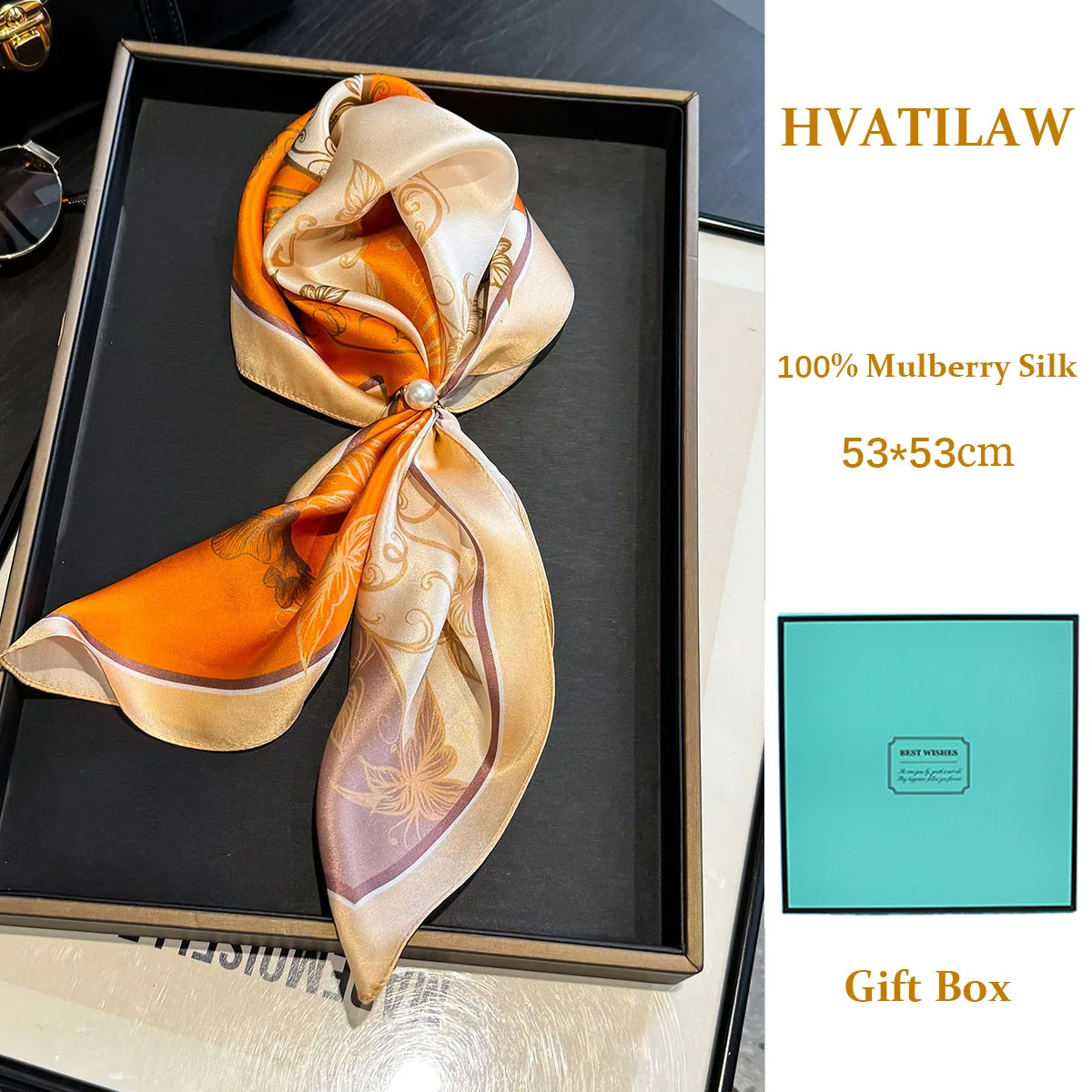 100% Nature Silk Scarf Women Shawl Wrap Neck Headband Bandana Luxury Hijab Poncho Pashmina 53cm Square Scarves Hairband Gift Box
100% Nature Silk Scarf Women Shawl Wrap Neck Headband Bandana Luxury Hijab Poncho Pashmina 53cm Square Scarves Hairband Gift Box
