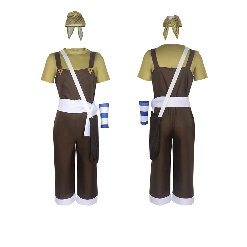 ABC123Anime Usopp Cosplay Costume Brown Rompers T Shirt Scraft White Waist Band Bag Halloween Christmas Party F5,j'8.k/4\
ABC123Anime Usopp Cosplay Costume Brown Rompers T Shirt Scraft White Waist Band Bag Halloween Christmas Party F5,j'8.k/4\