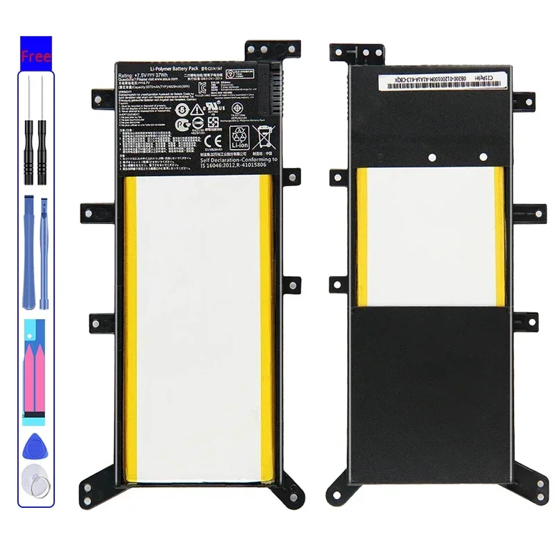 Аккумулятор для ASUS X554L X555L X555LB X555LN X555 X555LD X555LP F555A F555U W519L F555UA VM C21N1347 5000 мАч Аккумулятор + бесплатные инструменты
Аккумулятор для ASUS X554L X555L X555LB X555LN X555 X555LD X555LP F555A F555U W519L F555UA VM C21N1347 5000 мАч Аккумулятор + бесплатные инструменты