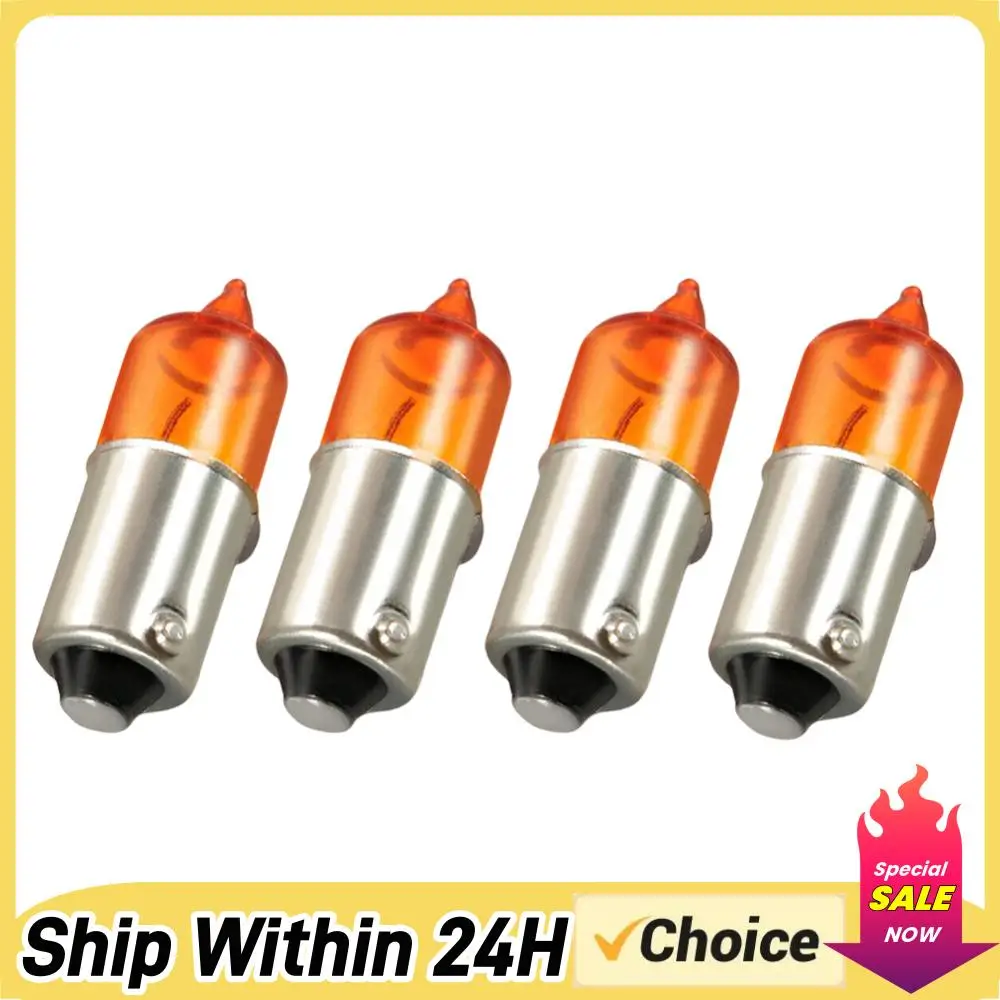 Amber 4Pcs Motorcycle Turn Signal Bulb Super Bright Scooter Indicator Bulb 12V 6W for Motorbike Scooter Automobile
Amber 4Pcs Motorcycle Turn Signal Bulb Super Bright Scooter Indicator Bulb 12V 6W for Motorbike Scooter Automobile