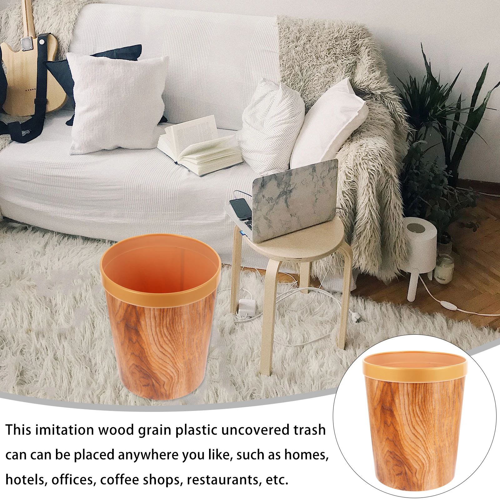 1 шт. пластиковый мусорный бак с текстурой древесины, винтажный мусорный бак с нескользящим дном, креативный контейнер для дома, кухни, офиса, большой
1 шт. пластиковый мусорный бак с текстурой древесины, винтажный мусорный бак с нескользящим дном, креативный контейнер для дома, кухни, офиса, большой