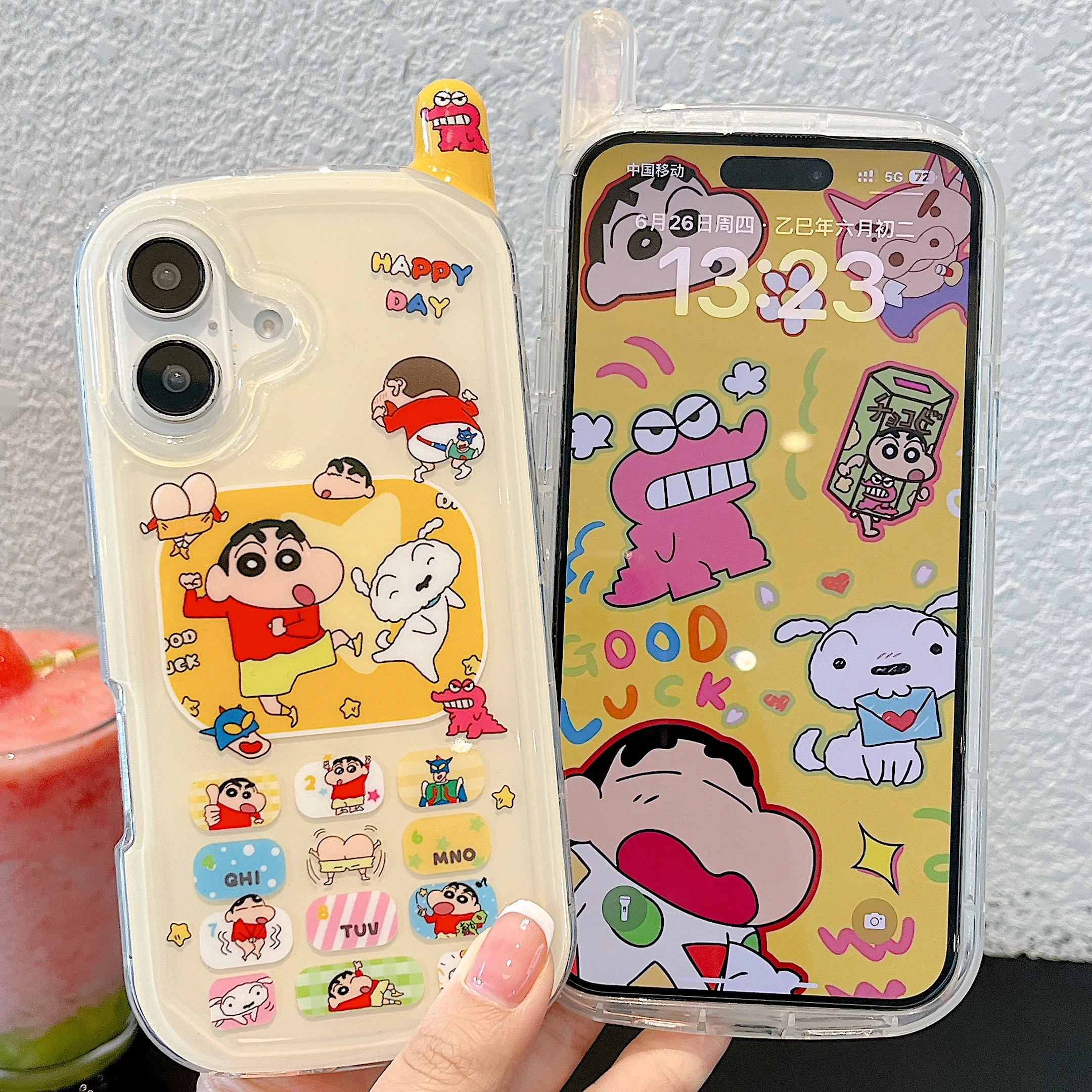 3D Mobile Phone Antenna Crayon Shin-chan Trend Phone Case For IPhone Pro Max 16 15 14 Pro Max Scratch Resistant Protective Cover 
3D Mobile Phone Antenna Crayon Shin-chan Trend Phone Case For IPhone Pro Max 16 15 14 Pro Max Scratch Resistant Protective Cover