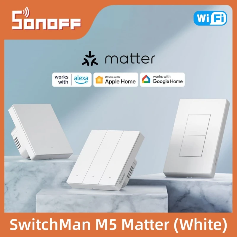 SONOFF SwitchMan M5 Matter Switch Two-way eWeLink-Remote Switchman Voice Control Works with Alexa Google Apple Home Smartthings
SONOFF SwitchMan M5 Matter Switch Two-way eWeLink-Remote Switchman Voice Control Works with Alexa Google Apple Home Smartthings