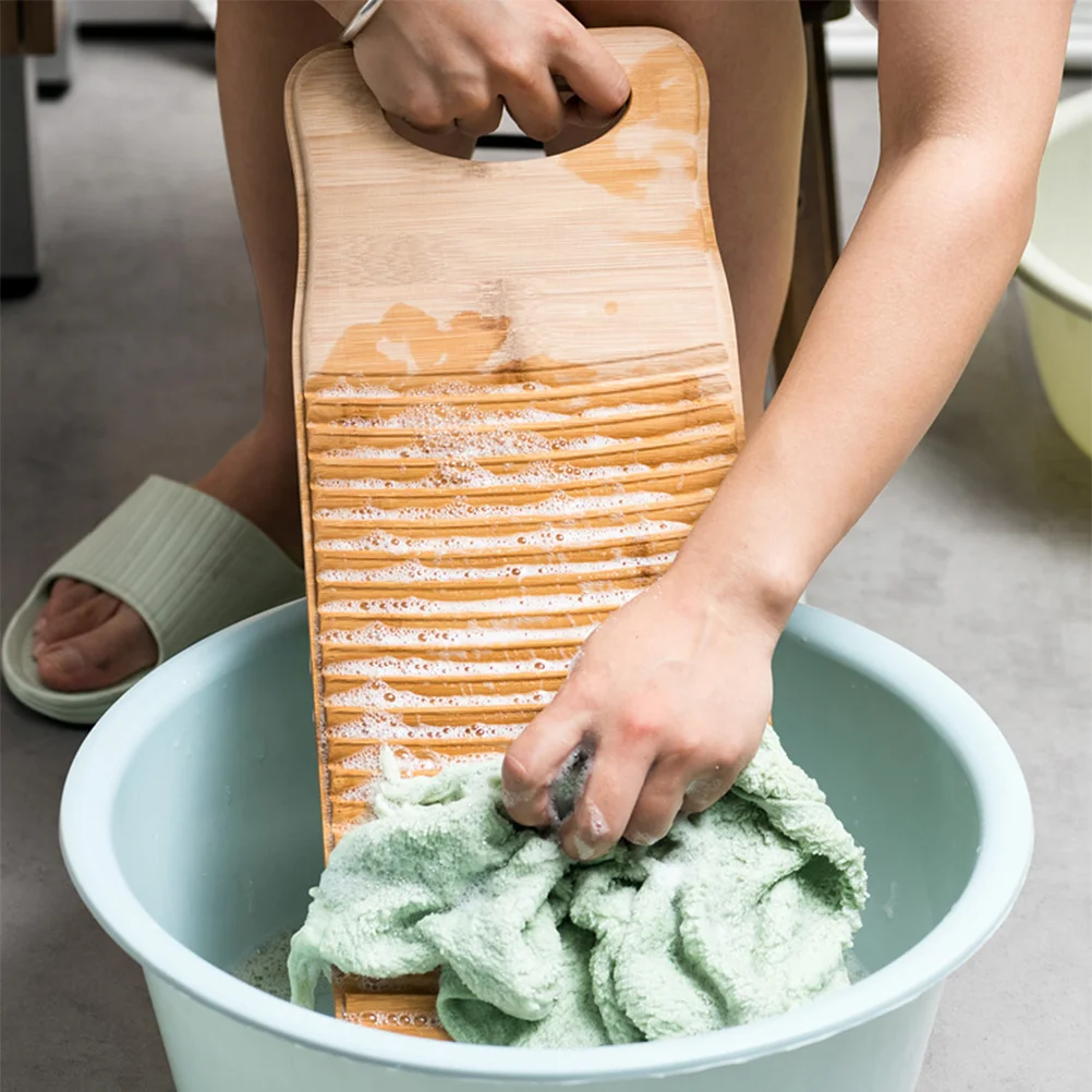 Mini Washing Machine Thickened Washboard Clothes Bamboo Laundry Anti-slip Travel
Mini Washing Machine Thickened Washboard Clothes Bamboo Laundry Anti-slip Travel