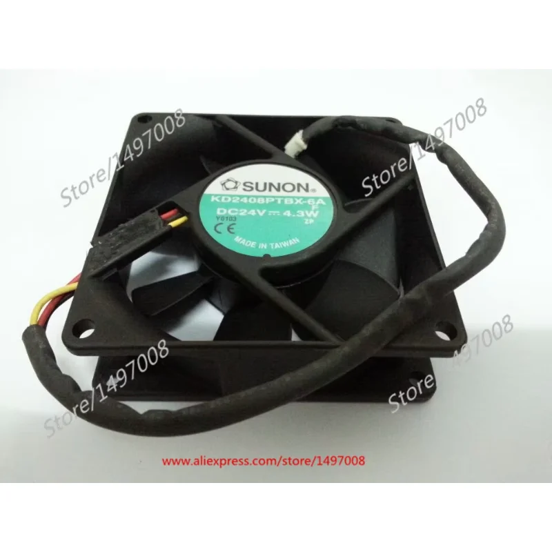 SUNON KD2408PTBX-6A F DC 24 В 4,3 Вт 3-проводной 80x80x25 мм Вентилятор охлаждения сервера
SUNON KD2408PTBX-6A F DC 24 В 4,3 Вт 3-проводной 80x80x25 мм Вентилятор охлаждения сервера