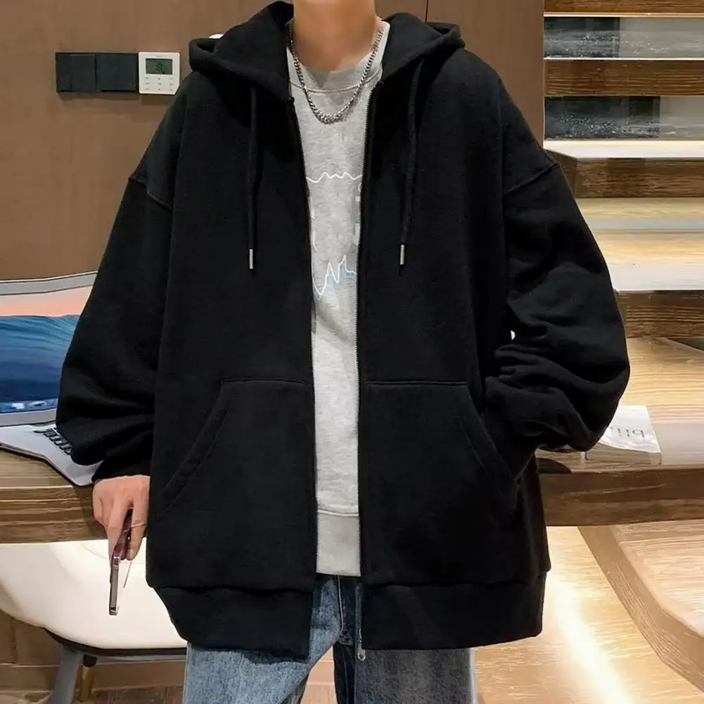 Solid Color Men Jacket Cozy Fleece Lined Hoodie with Big Pockets for Men Women Warm Winter Jacket with Drawstring Elastic Cuffs
Solid Color Men Jacket Cozy Fleece Lined Hoodie with Big Pockets for Men Women Warm Winter Jacket with Drawstring Elastic Cuffs