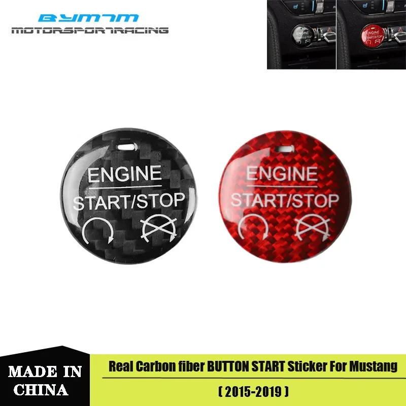 Real Carbon fiber button Sticker Automotive interior trim For Mustang 2015-2019
Real Carbon fiber button Sticker Automotive interior trim For Mustang 2015-2019