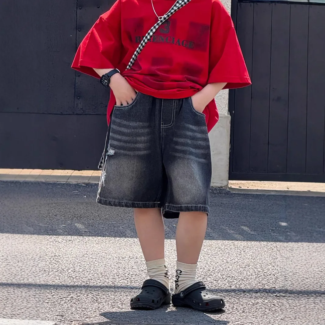 25 Summer New Korean Children's Clothing for Small and Medium Sized Children Boys Retro Vintage Broken Hole
25 Summer New Korean Children's Clothing for Small and Medium Sized Children Boys Retro Vintage Broken Hole