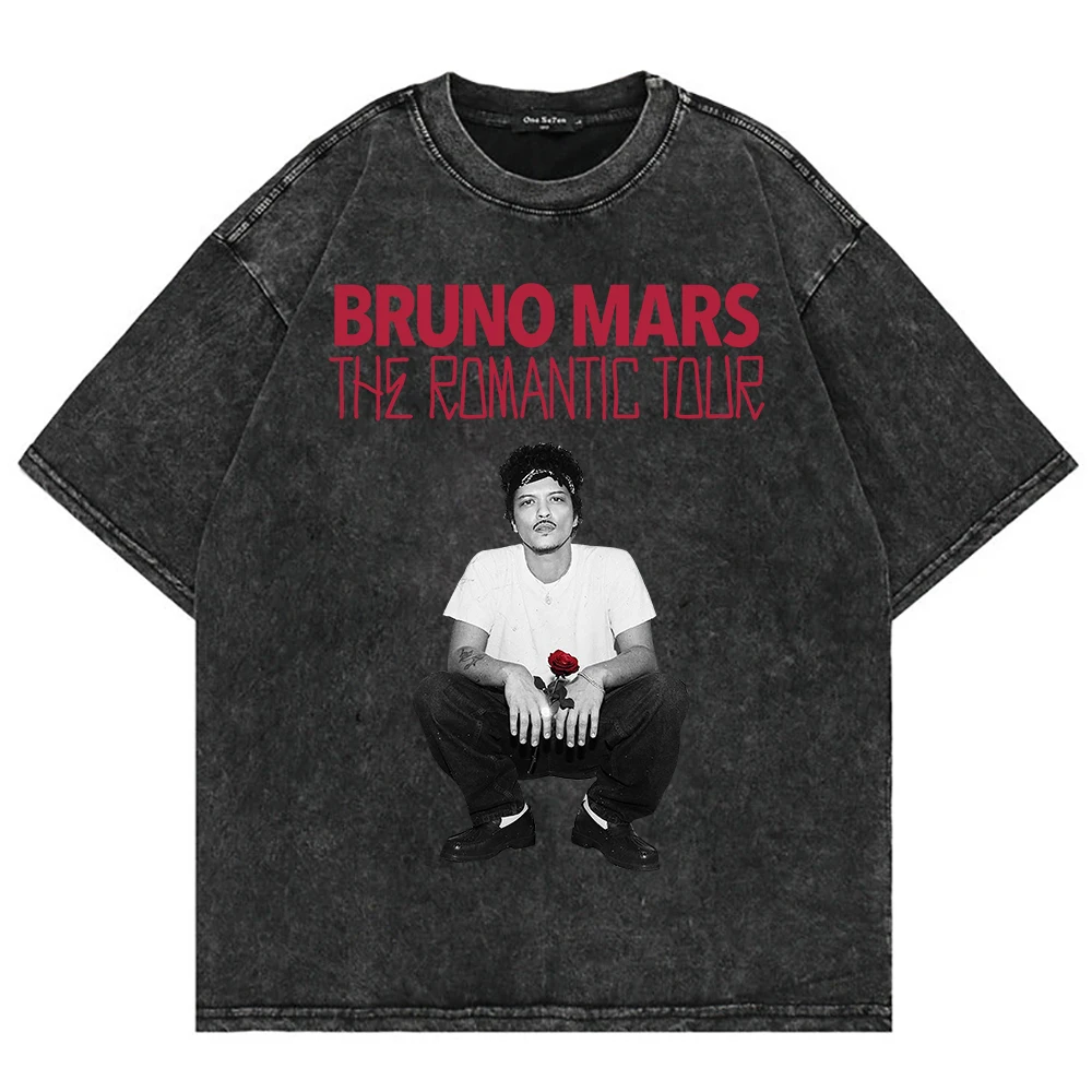 Cotton Vintage Washed Bruno Mars The Romantic Tour 2026 T Shirt Fashion Men_Women Retro Oversized Loose Acid Wash Tee Shirt
Cotton Vintage Washed Bruno Mars The Romantic Tour 2026 T Shirt Fashion Men_Women Retro Oversized Loose Acid Wash Tee Shirt