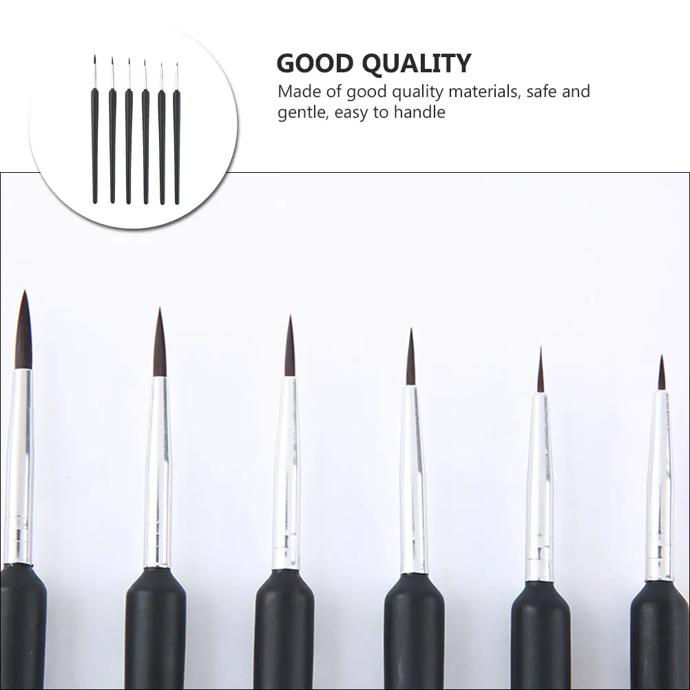 6 Pcs Paint Pen Watercolor Paintbrushes The Face Detail for Painting Fine Nylon Wool Artist
6 Pcs Paint Pen Watercolor Paintbrushes The Face Detail for Painting Fine Nylon Wool Artist