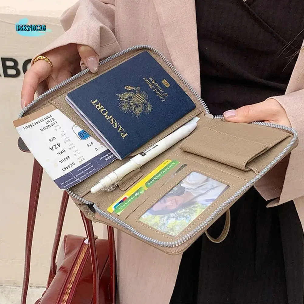 Дорожная сумка для паспорта RFID, противоугонный кошелек для паспорта из искусственной кожи, водонепроницаемая молния, держатель для кредитных карт, билетов, дорожные аксессуары
Дорожная сумка для паспорта RFID, противоугонный кошелек для паспорта из искусственной кожи, водонепроницаемая молния, держатель для кредитных карт, билетов, дорожные аксессуары