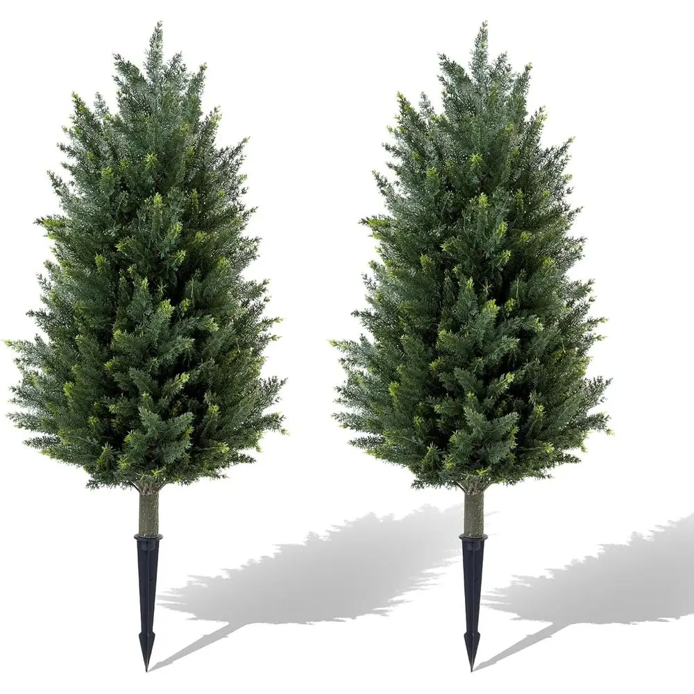 UV-Resistant Artificial Topiary Trees with 3 UV-Resistant Cypress Shrubs and Ground Spikes, Including Lights, Ideal for Outdoor
UV-Resistant Artificial Topiary Trees with 3 UV-Resistant Cypress Shrubs and Ground Spikes, Including Lights, Ideal for Outdoor