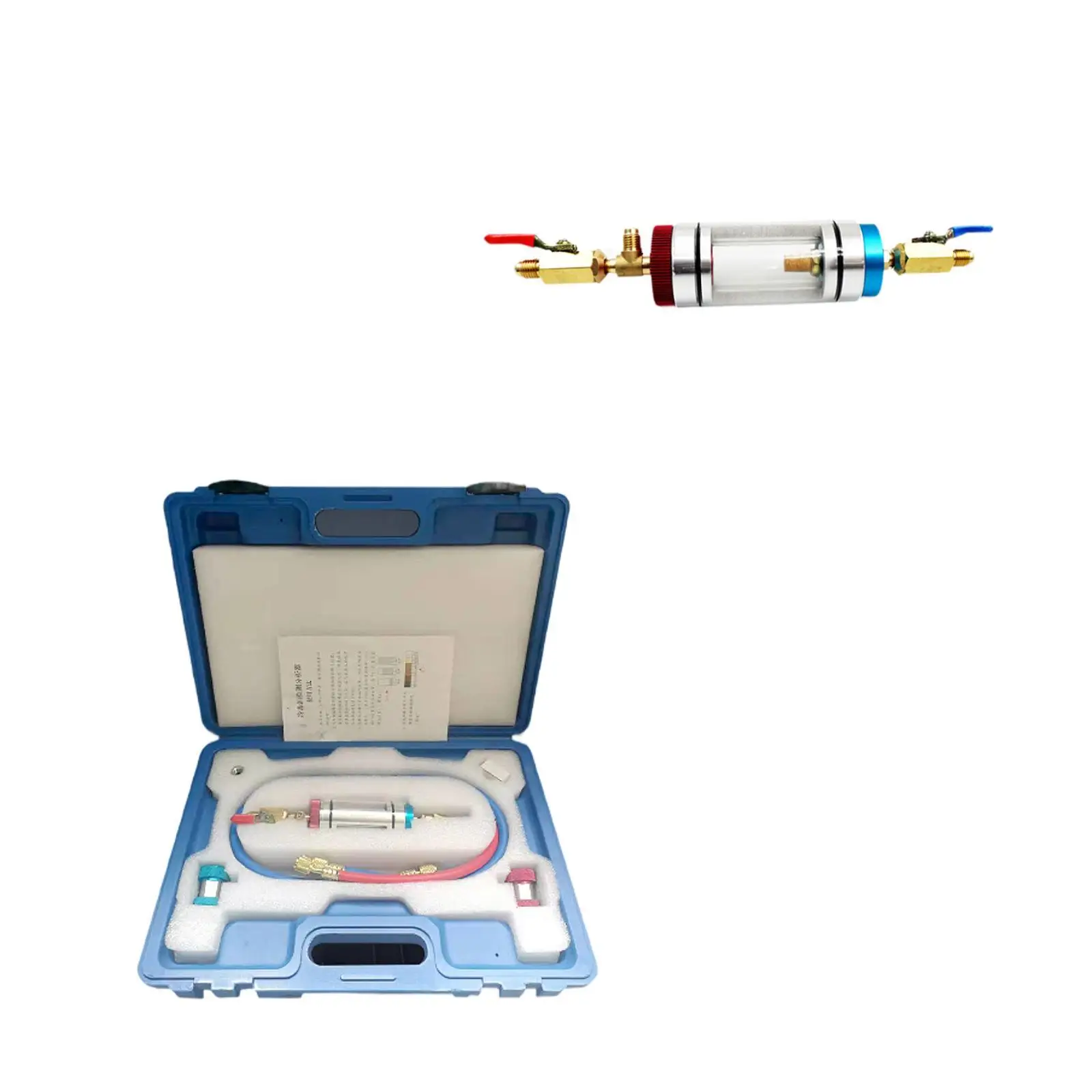 Car Air Conditioning Oil Filler Practical Aluminum Alloy Stable Refrigeration Oil Regulator Auto Repair Tool for Vehicle
Car Air Conditioning Oil Filler Practical Aluminum Alloy Stable Refrigeration Oil Regulator Auto Repair Tool for Vehicle