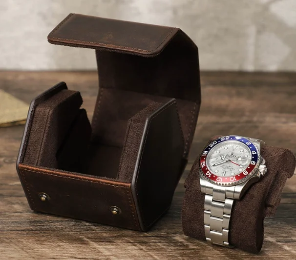 Watch box single pack handmade creative hexagonal outdoor travel watch storage box in stock
Watch box single pack handmade creative hexagonal outdoor travel watch storage box in stock