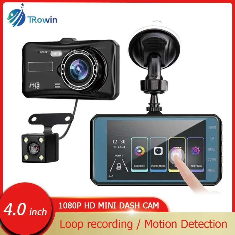 4''Touch Screen for Car DVR Dash Cam HD 1080P Motion Detection Front Rear View Camera Night Vision Black Box car accessories
4''Touch Screen for Car DVR Dash Cam HD 1080P Motion Detection Front Rear View Camera Night Vision Black Box car accessories