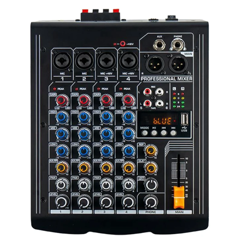 6-Channel Mixer Home 48V Power Supply Bluetooth Player Amplifier Mixer Stereo Sound Card Audio Mixer Sound Board
6-Channel Mixer Home 48V Power Supply Bluetooth Player Amplifier Mixer Stereo Sound Card Audio Mixer Sound Board