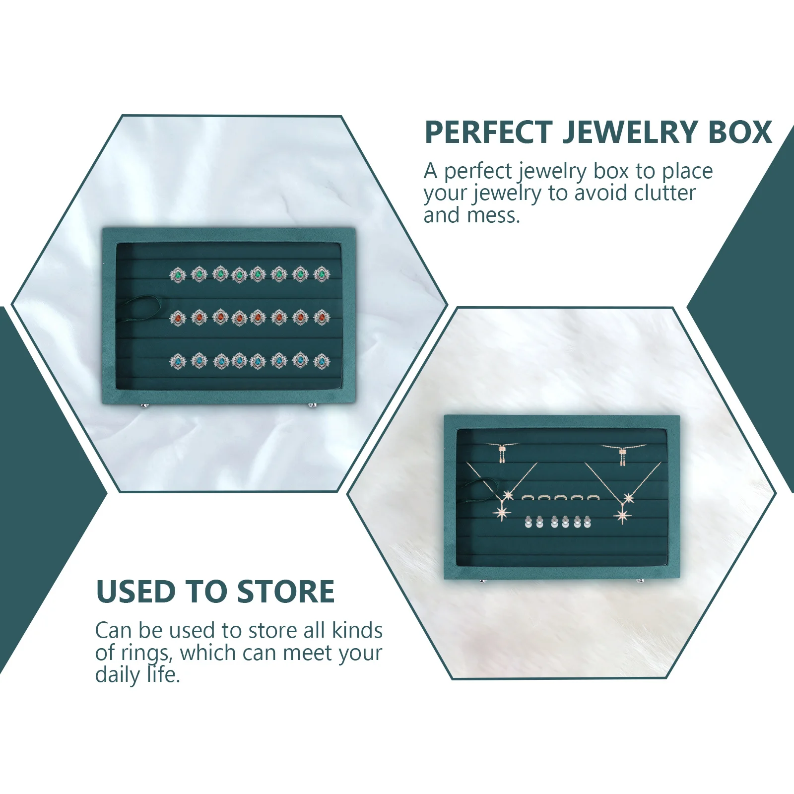 1Pcs Jewelry Display Tray Lint Jewelry Box Rings Organizer Storage Case Wedding Anniversary Gift Rings Storage Box
1Pcs Jewelry Display Tray Lint Jewelry Box Rings Organizer Storage Case Wedding Anniversary Gift Rings Storage Box