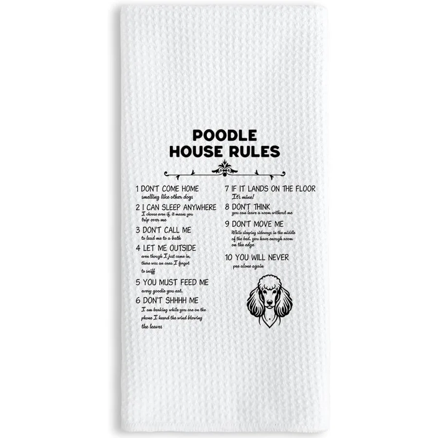 Poodle House Rules Kitchen Towels 16X24In Poodle Gts Dog Kitchen Towels Poodle Gts for Women Poodle Hand Tea Dish Towels for Ki
Poodle House Rules Kitchen Towels 16X24In Poodle Gts Dog Kitchen Towels Poodle Gts for Women Poodle Hand Tea Dish Towels for Ki