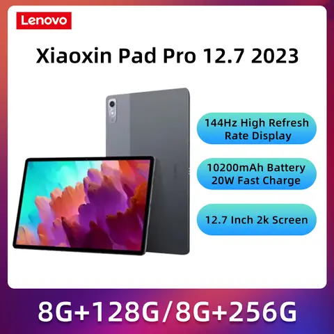 Lenovo Xiaoxin Pad Pro 12.7 2023 Pad Snapdragon 870 144Hz Global Rom 128GB 256GB Tablet Android 13 Tablets 10200mAh Battery