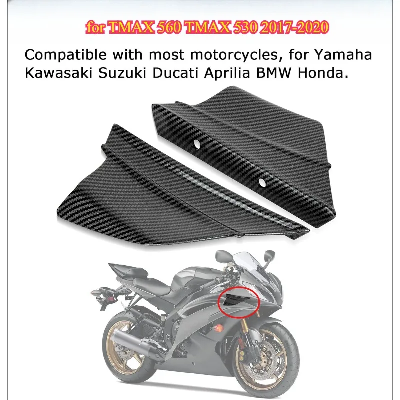 Motorcycle Front Fairing Winglet Front Fairing Aerodynamic Wing Cover for Yamaha TMAX 560 TMAX 530 2017 2018 2019 2020 spoiler
Motorcycle Front Fairing Winglet Front Fairing Aerodynamic Wing Cover for Yamaha TMAX 560 TMAX 530 2017 2018 2019 2020 spoiler