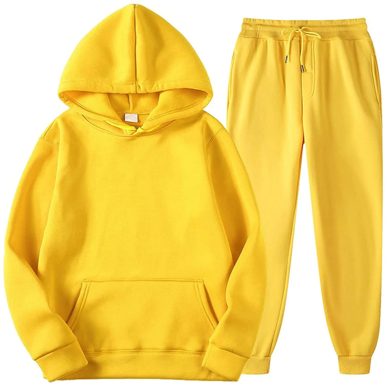 Men'S Suit Yellow Hooded Plush Suit Men'S Warm Suit Loose Leg Comfortable Home Leisure Cooling Wear Solid Color Multi-Color
Men'S Suit Yellow Hooded Plush Suit Men'S Warm Suit Loose Leg Comfortable Home Leisure Cooling Wear Solid Color Multi-Color