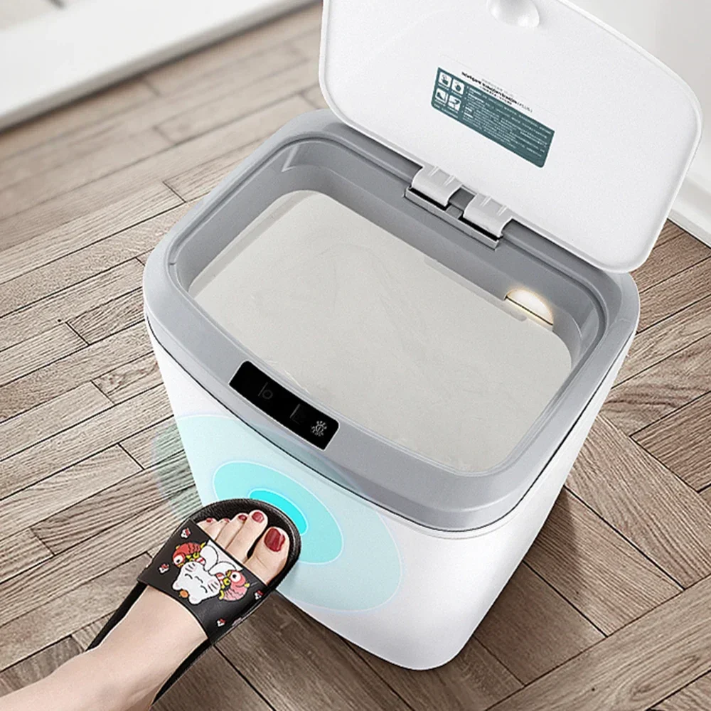 FZCSPEED Trash Can 16L Waterproof Motion Sensor Plastic Trash Can with Lid, Suitable for Bedroom, Living Room, Office
FZCSPEED Trash Can 16L Waterproof Motion Sensor Plastic Trash Can with Lid, Suitable for Bedroom, Living Room, Office
