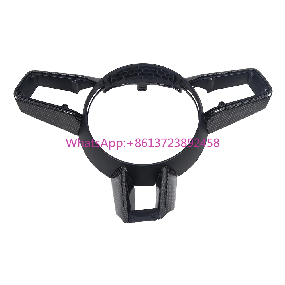 Carbon Fiber Car Steering Wheel Trim Frame for Porsche 992 2020+ Glossy
Carbon Fiber Car Steering Wheel Trim Frame for Porsche 992 2020+ Glossy