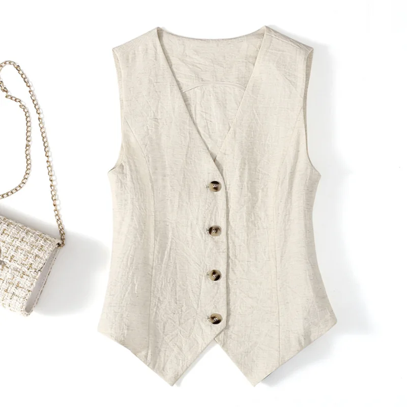 Vest Thin Women's Vest New Slim Fit Short Sleeveless Suit V-neck Shoulder Vest 398
Vest Thin Women's Vest New Slim Fit Short Sleeveless Suit V-neck Shoulder Vest 398