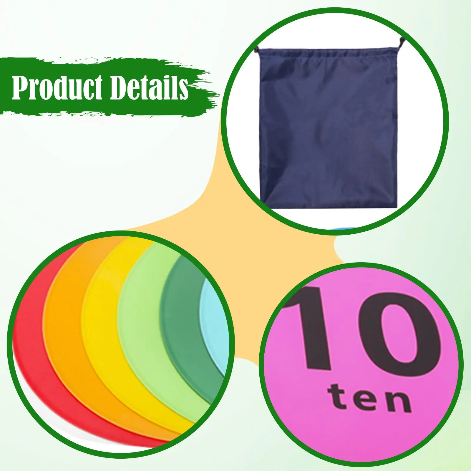 Flat Cones Numbered Spot Markers 30cm PVC Floor Dots for Football Agility Training and Classroom Activities
Flat Cones Numbered Spot Markers 30cm PVC Floor Dots for Football Agility Training and Classroom Activities