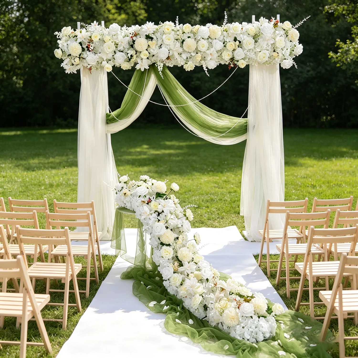 Uflower 100/200cm White Rose Daisy Artificial Flower Row Wedding Backdrop Decor Floral Wall Birthday Party Showcase Decoration
Uflower 100/200cm White Rose Daisy Artificial Flower Row Wedding Backdrop Decor Floral Wall Birthday Party Showcase Decoration