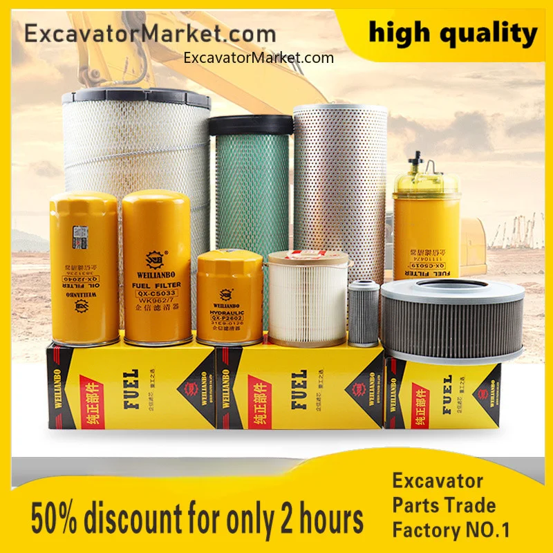For Lingong 250 300F oil diesel air filter hydraulic oil inlet and return pilot filter element oil water cup excavator Spare
For Lingong 250 300F oil diesel air filter hydraulic oil inlet and return pilot filter element oil water cup excavator Spare