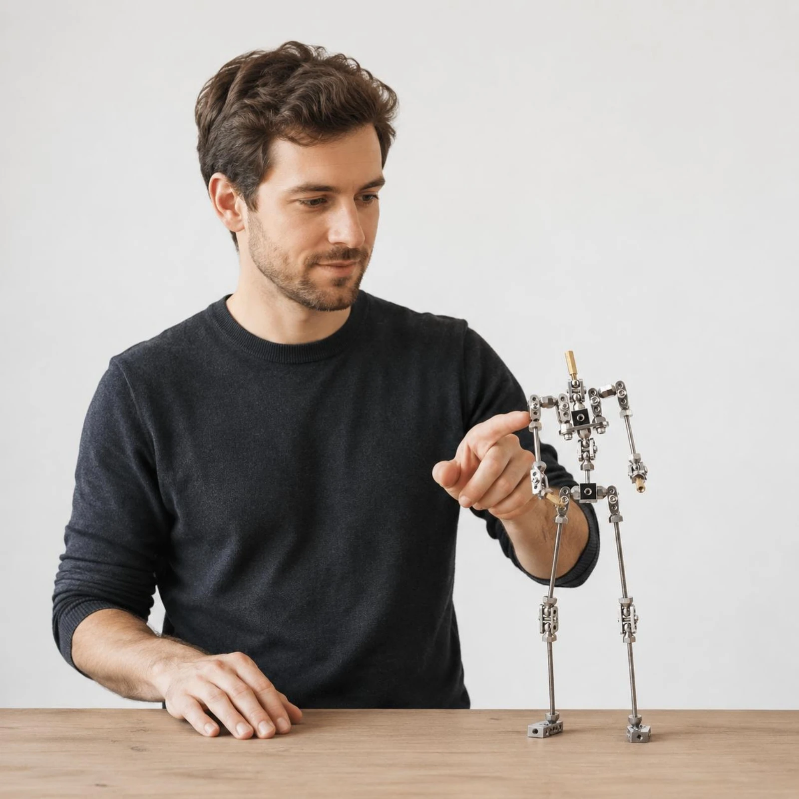 Stop Motion Armature Long-Lasting Metal Puppet Armature Steel Model Skeleton Pose Stability Creative Tool Easy Assembly
Stop Motion Armature Long-Lasting Metal Puppet Armature Steel Model Skeleton Pose Stability Creative Tool Easy Assembly