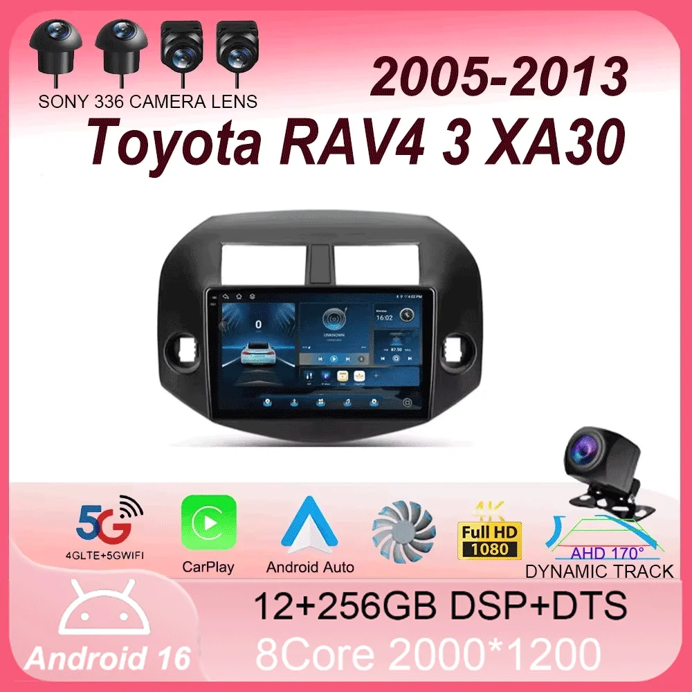 For Toyota RAV4 3 XA30 2005 - 2013 Android 16 Car Radio Multimedia Video Player Navigation stereo GPS
For Toyota RAV4 3 XA30 2005 - 2013 Android 16 Car Radio Multimedia Video Player Navigation stereo GPS