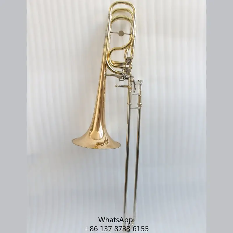 New Arrival Bass Trombone Gold Brass Bell Bass Trombone Instrument High Quality Brass Bass Trombone With Case
New Arrival Bass Trombone Gold Brass Bell Bass Trombone Instrument High Quality Brass Bass Trombone With Case