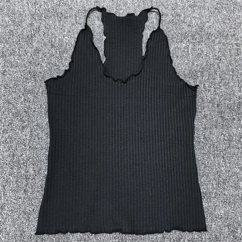 women's vest New elastic knitted slim fit sleeveless top for summer 2026 cotton blended V-neck pullover Women's corset tanks top
women's vest New elastic knitted slim fit sleeveless top for summer 2026 cotton blended V-neck pullover Women's corset tanks top