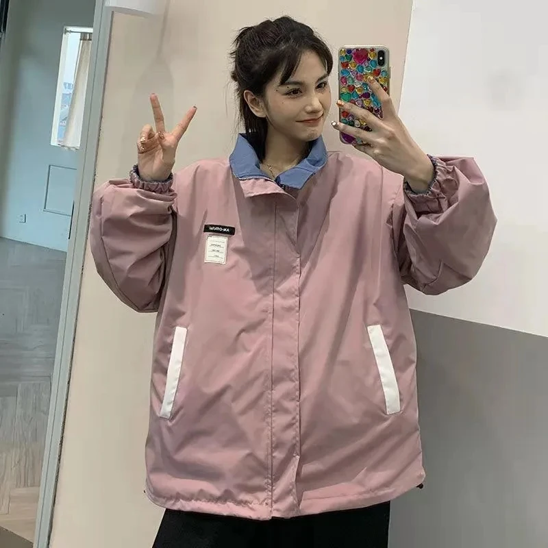New Women Students Loose Fit Long Sleeved Double Sided Jacket Coat Female Students Korean Trend Long Sleeved Double Sided Jacket
New Women Students Loose Fit Long Sleeved Double Sided Jacket Coat Female Students Korean Trend Long Sleeved Double Sided Jacket