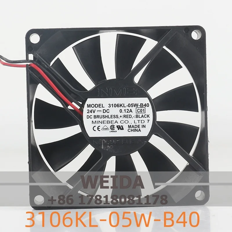 NMB 5V 12V 48V DC 24V 0.12A AC EC 8015 80X80X15MM 8CM ultra-thin double ball mute inverter Two-wire 3106KL-05W-B40 cooling fan
NMB 5V 12V 48V DC 24V 0.12A AC EC 8015 80X80X15MM 8CM ultra-thin double ball mute inverter Two-wire 3106KL-05W-B40 cooling fan