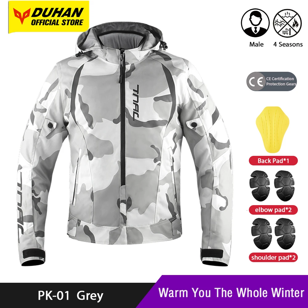 Camouflage Motorcycle Jacket Winter Warm Motocross Jacket Men Reflective Motorcycle Riding Jacket Removable Protective Gear
Camouflage Motorcycle Jacket Winter Warm Motocross Jacket Men Reflective Motorcycle Riding Jacket Removable Protective Gear