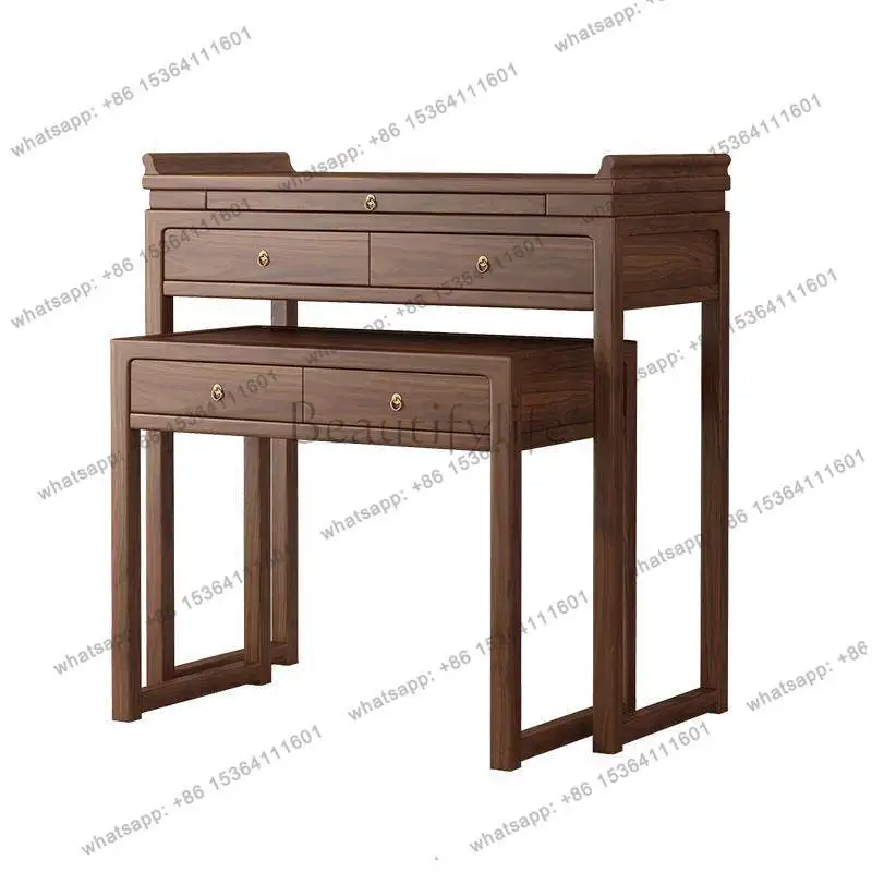 Black walnut table incense case household living room solid wood Buddhist niche
Black walnut table incense case household living room solid wood Buddhist niche