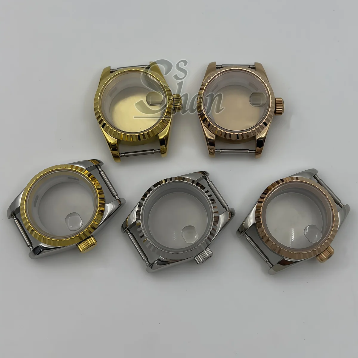 26MM 28MM stainless steel case groove bezel sapphire glass is suitable for replacing watch accessories with NH05 NH06 movement.
26MM 28MM stainless steel case groove bezel sapphire glass is suitable for replacing watch accessories with NH05 NH06 movement.