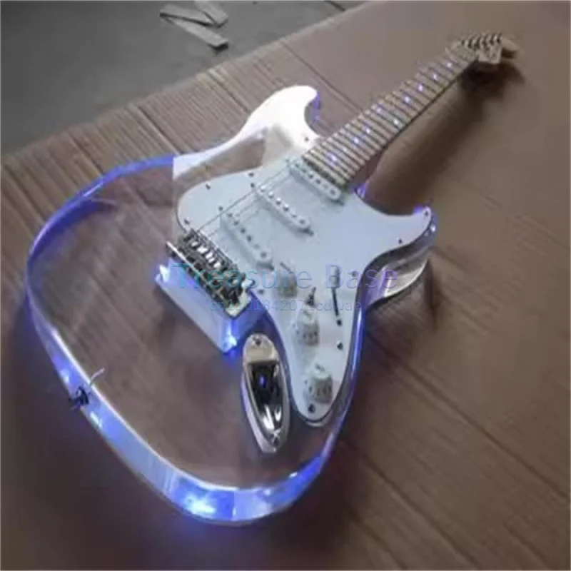6 String Acrylic Body Electric Guitar With LED Light Hot Sale High Quality
6 String Acrylic Body Electric Guitar With LED Light Hot Sale High Quality