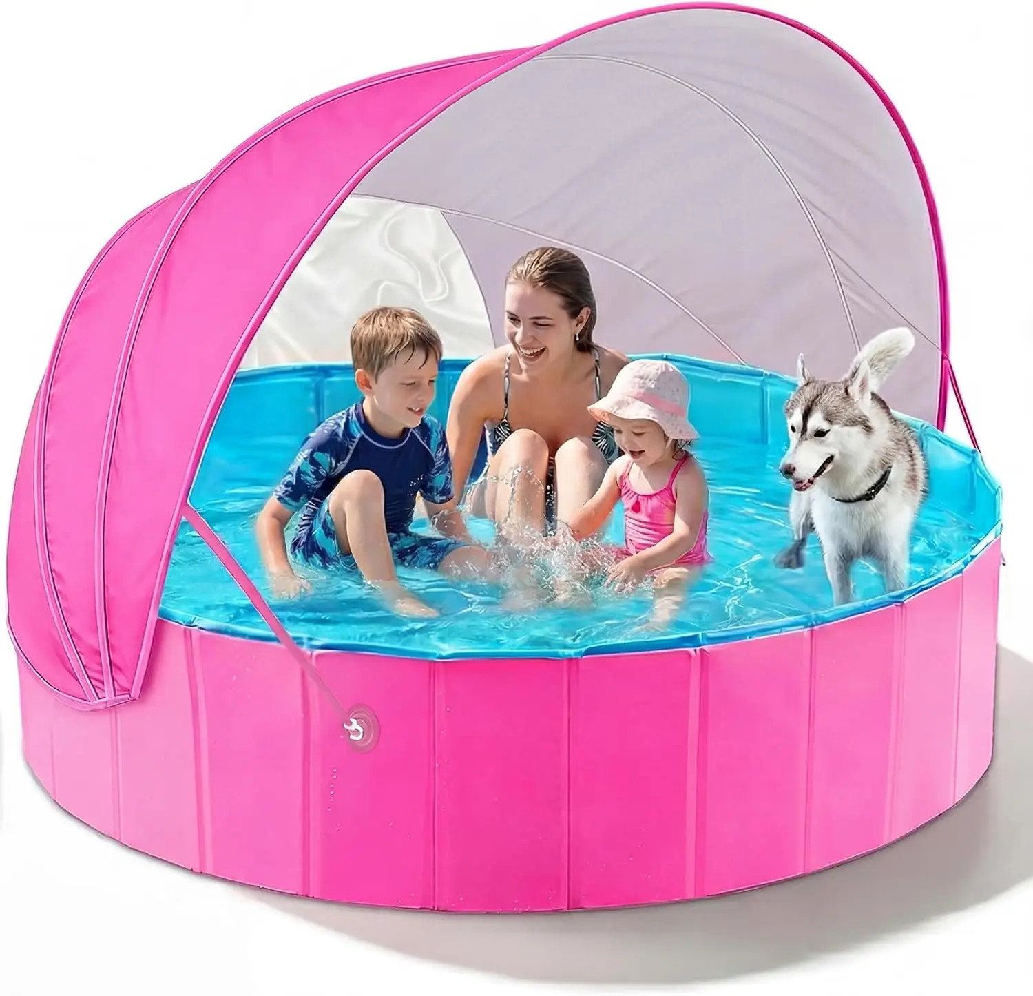 Kiddie Baby Pool with Canopy - Foldable Infant Toddler Kids Pool with Shade Baby Beach Essentials Tent Swimming Wading Pools for
Kiddie Baby Pool with Canopy - Foldable Infant Toddler Kids Pool with Shade Baby Beach Essentials Tent Swimming Wading Pools for