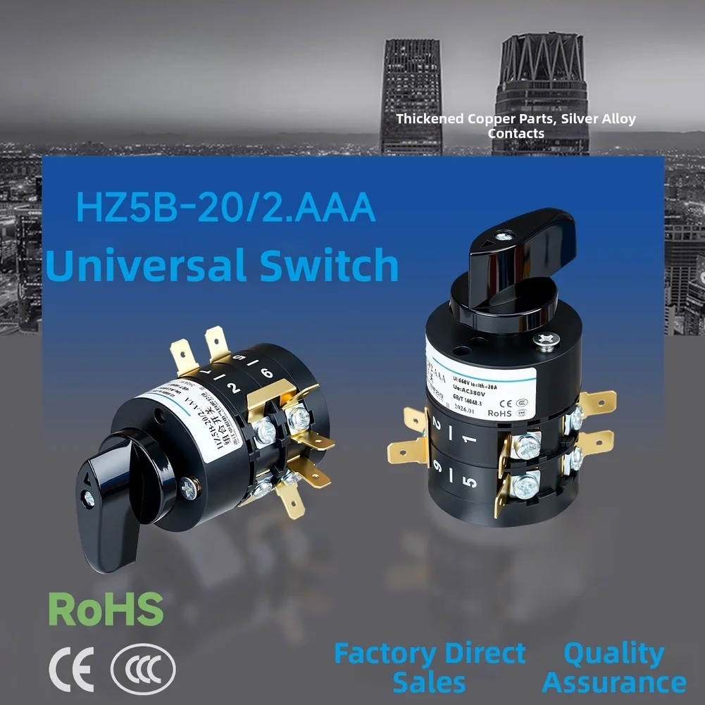 1pc HZ5B 20A 3 Position 2 Section Combination Switch For Welding Machine Electrical Tools Three-Gear Control Switch Power Tools
1pc HZ5B 20A 3 Position 2 Section Combination Switch For Welding Machine Electrical Tools Three-Gear Control Switch Power Tools