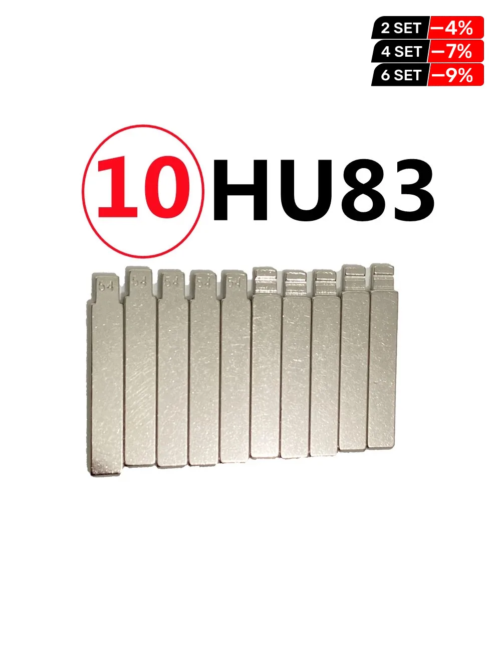 Ключ-коды 10 шт. 54 # Запасной ключ KD Blade Lishi HU83 для Xhorse VVDI KD KEYDIY, для выкидного ключа Citroen Peugeot.
Ключ-коды 10 шт. 54 # Запасной ключ KD Blade Lishi HU83 для Xhorse VVDI KD KEYDIY, для выкидного ключа Citroen Peugeot.