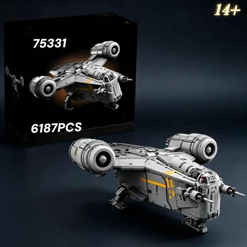 6187Pcs Star Plan UCS Large The Razor Crest Iconic Ship 75331 Building Blocks DIY Assembly Model Toys For Birthday Gifts
6187Pcs Star Plan UCS Large The Razor Crest Iconic Ship 75331 Building Blocks DIY Assembly Model Toys For Birthday Gifts