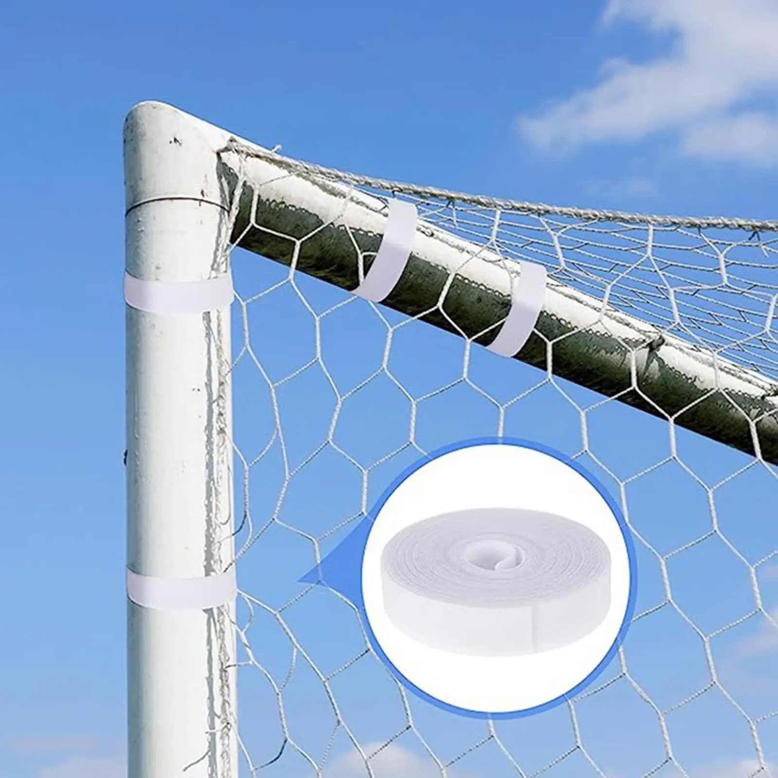Goal Net Straps, Goal Net Fixing Tape Cinch Strap, Cord Ties, Multipurpose Goal Post Net Fastener Tie Strap, Self Sticky
Goal Net Straps, Goal Net Fixing Tape Cinch Strap, Cord Ties, Multipurpose Goal Post Net Fastener Tie Strap, Self Sticky